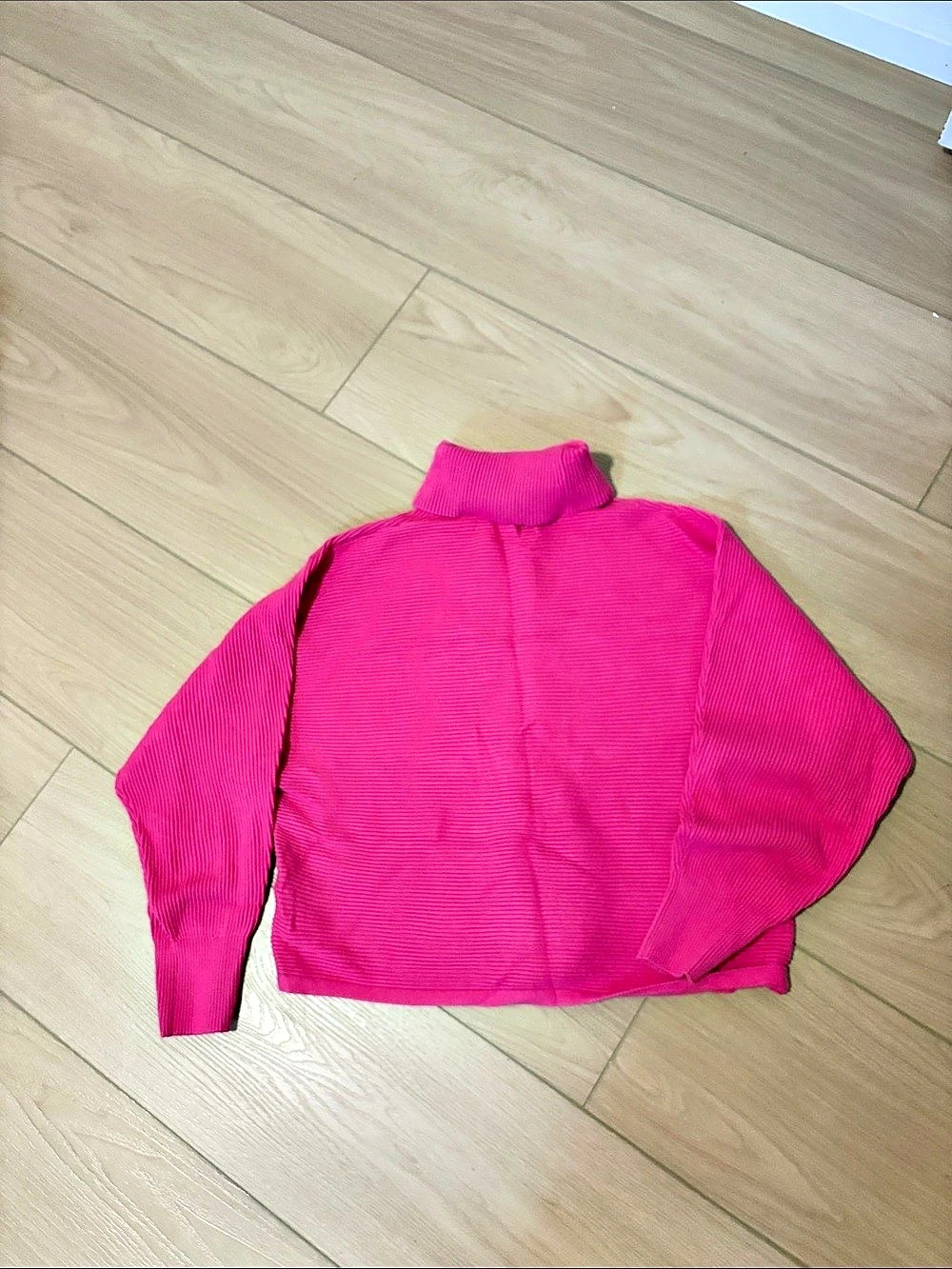 Old Navy Ribbed Turtleneck Sweater in Pink Size Large Like New